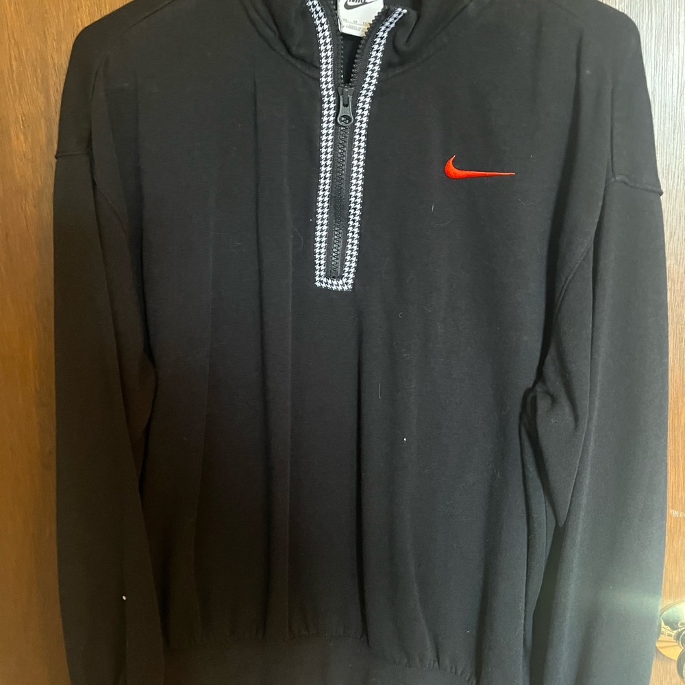 Nike Black Pullover with Red Swoosh